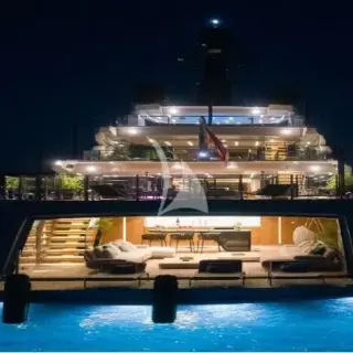Beach club by night