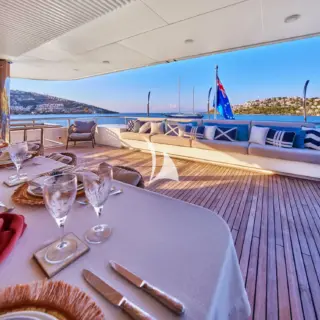 Aft Deck on Bridge Deck level