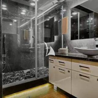 Guest Cabin Bathroom (they are very large)