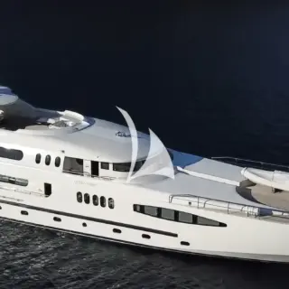 Queen Mare at anchor