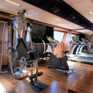 Fully equipped gymnasium