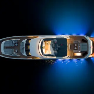 View from above at night