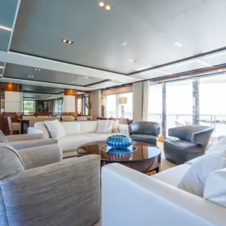 Main saloon lounge and balcony