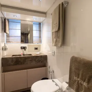 Master cabin's bathroom
