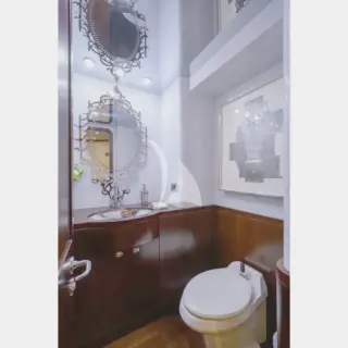 Main deck powder room