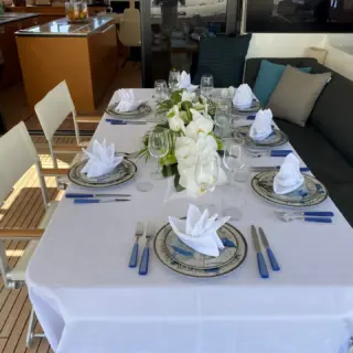 Dining table Aft Deck