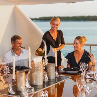 Bridge deck aft dining