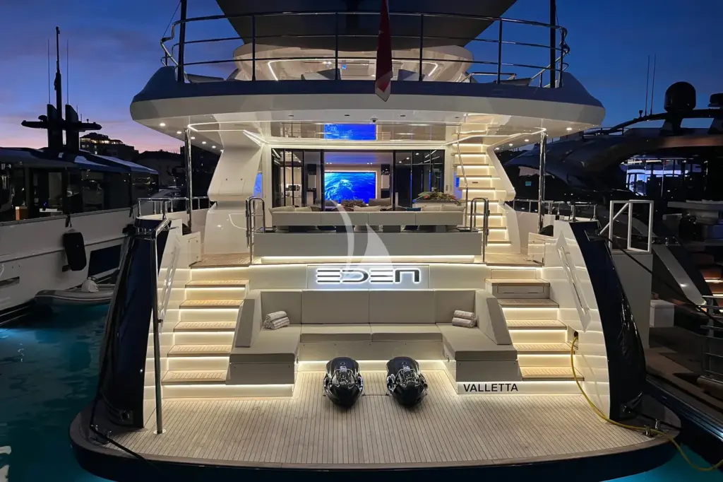 Eden - aft view at night