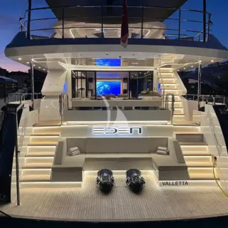 Eden - aft view at night