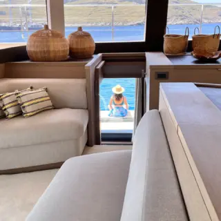 JUST MARIE 2 - View of master cabin private terrace