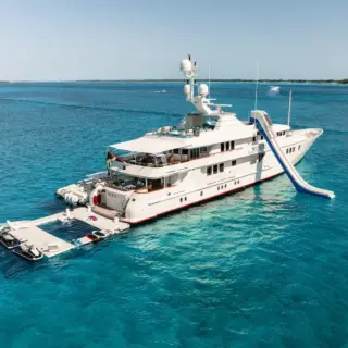 At anchor with toys