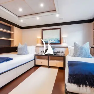 Lower deck twin cabin port side