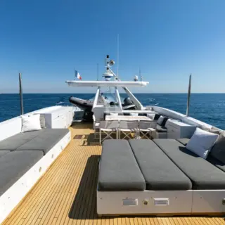 Soak up the Mediterranean sun on the flybridge