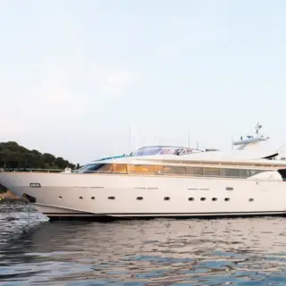 Talila - Port side at anchor