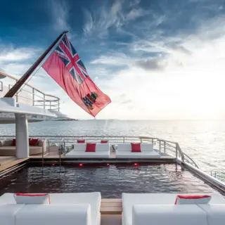 Aft deck pool