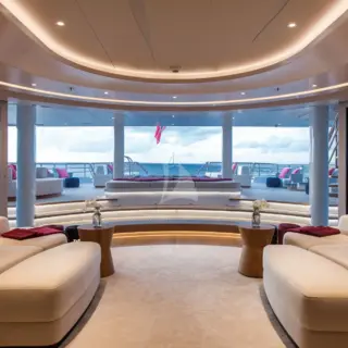 Main salon, inside outside