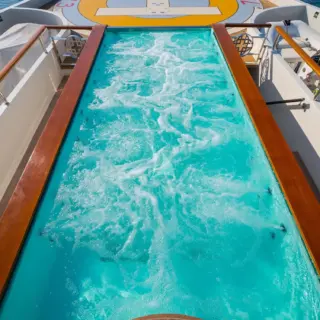 Swimming pool forward of Owner's deck