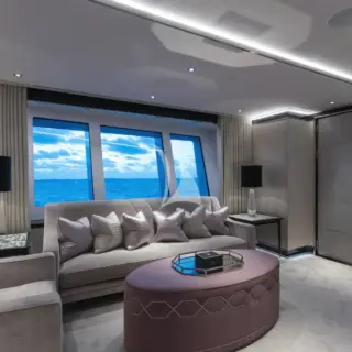Master cabin seating area