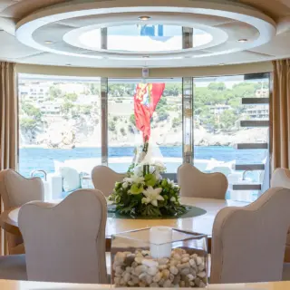 Interior dining table