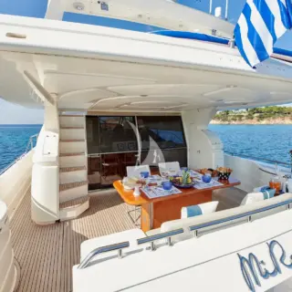 Aft deck morning view