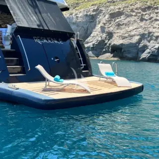 Stern Platform with sun loungers