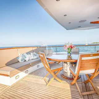 Chantella's beautiful Aft Deck