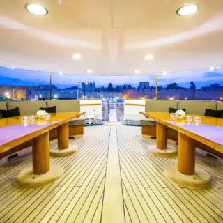 Main deck aft dining area