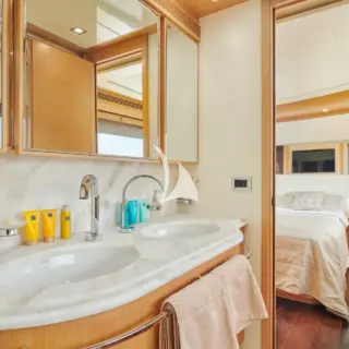 Friend's Boat Master bathroom