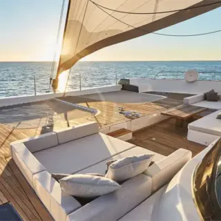 Sun lounge and trampline