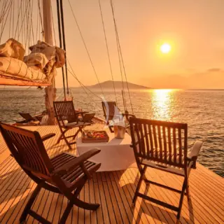 MYRA - Sunset on deck