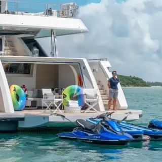 Beach Club and toy setup