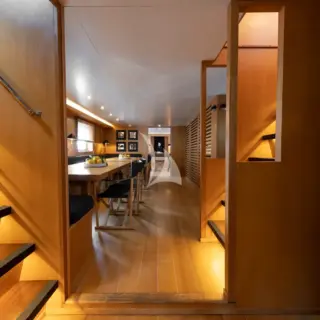 Main Saloon to dining area
