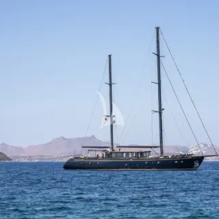 Miti One at anchor