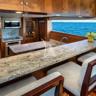 Galley bar seating