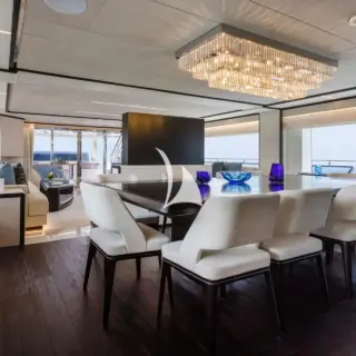M/Y ROCKET ONE Dining Area