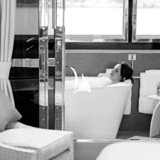 Master cabin's private balcony