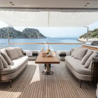 Upper deck dining table III
