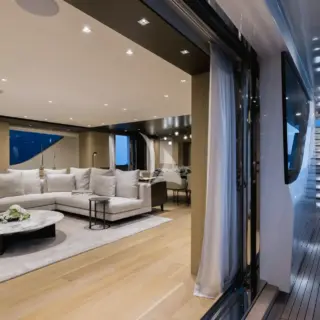 Main salon sliding door