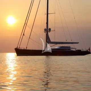 Sunset at anchor