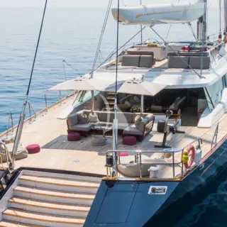 Aft view of decks