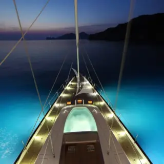 Jacuzzi at night