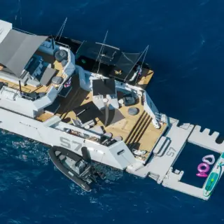 Aft decks and inflatable deck
