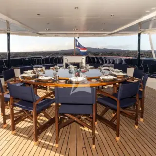 Aft Deck Dining Area