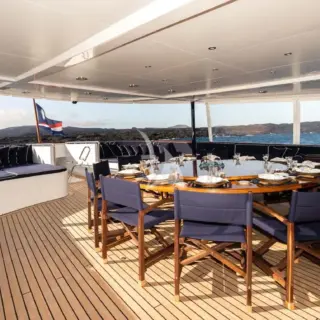 Aft Deck Dining Area