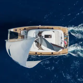 View from above underway