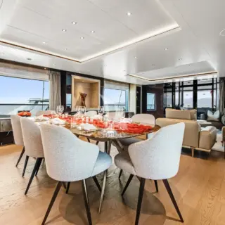 Main salon dining table