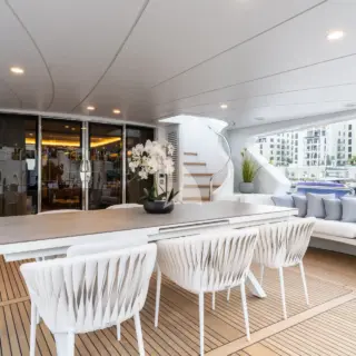 UPPER DECK AFT ALFRESCO DINING AREA