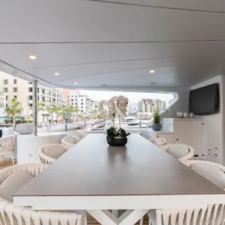 UPPER DECK AFT ALFRESCO DINING AREA
