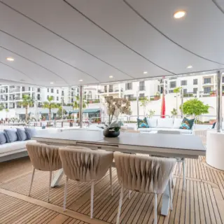 UPPER DECK AFT ALFRESCO DINING AREA