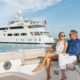 NEVER ENOUGH - Arrival on anchor via tender